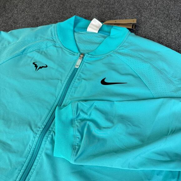 Nike Court Dri-Fit Rafa Nadal Men's Size S Full Zip Jacket Dusty Cactus Tennis - Picture 1 of 7